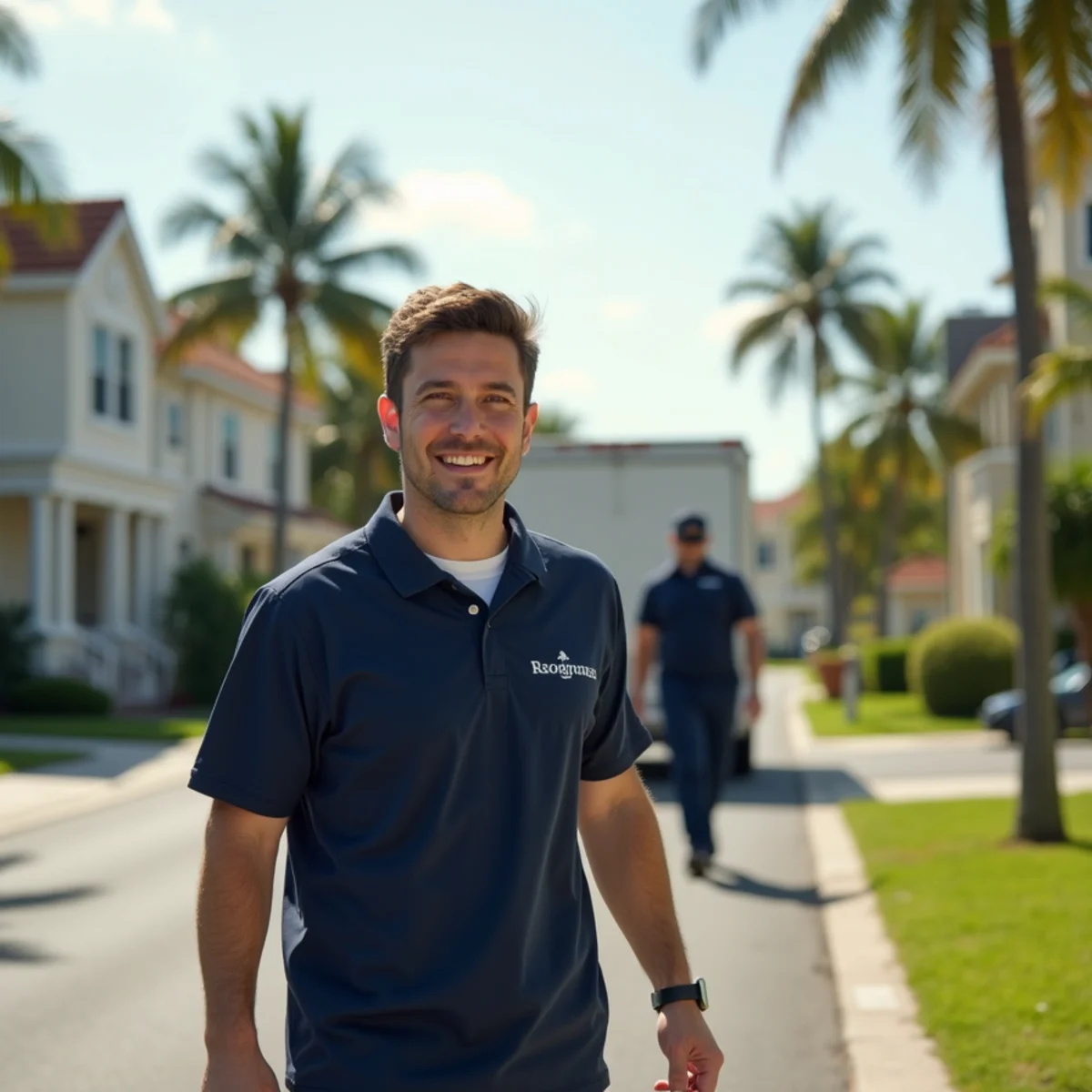 Residential neighborhood streets and architecture in Fort Lauderdale Florida