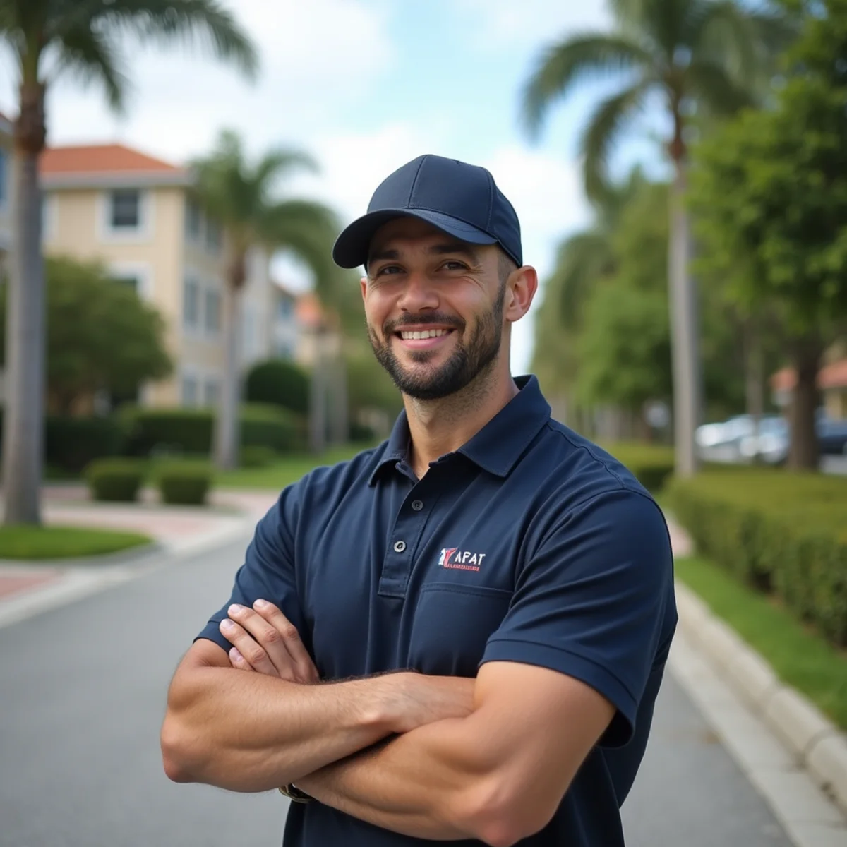 Residential neighborhood streets and architecture in Palmetto Bay Florida