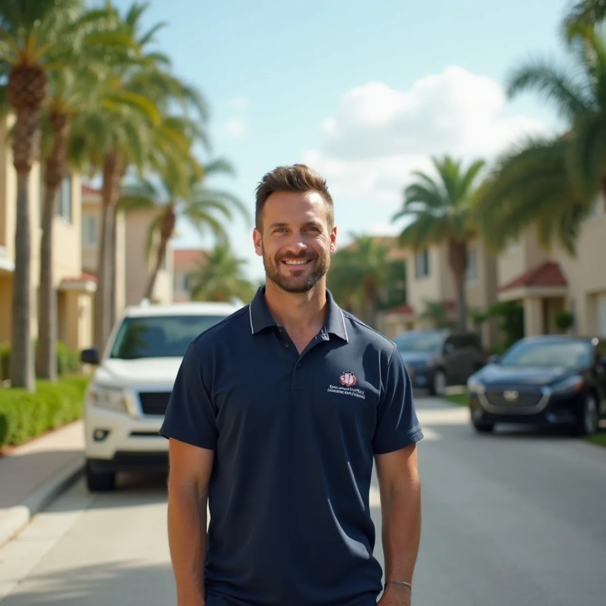 Residential neighborhood streets and architecture in Pembroke Park Florida