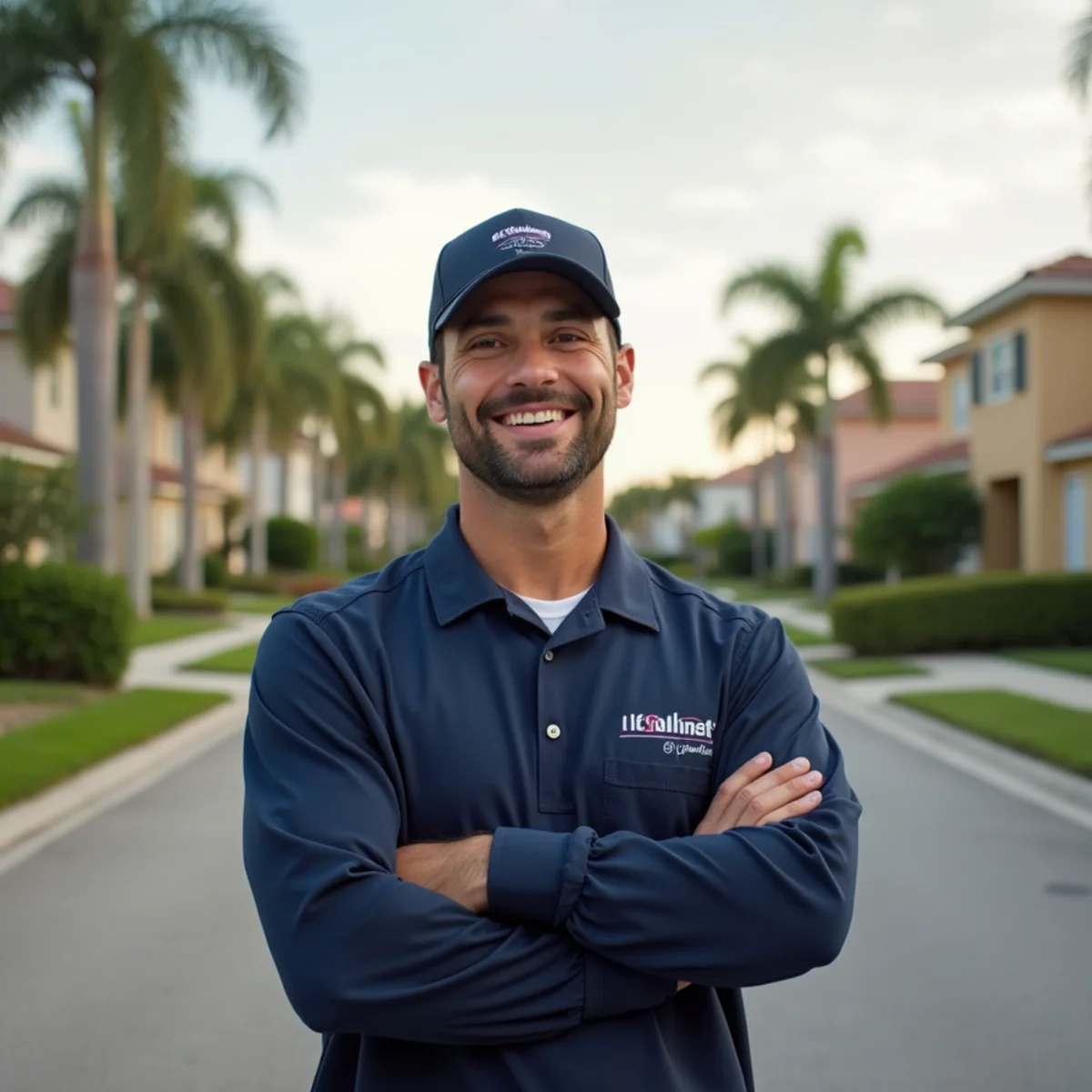 Residential neighborhood streets and architecture in Pembroke Pines Florida