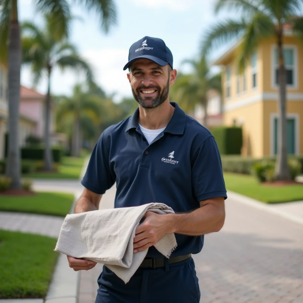 Residential neighborhood streets and architecture in Royal Palm Beach Florida