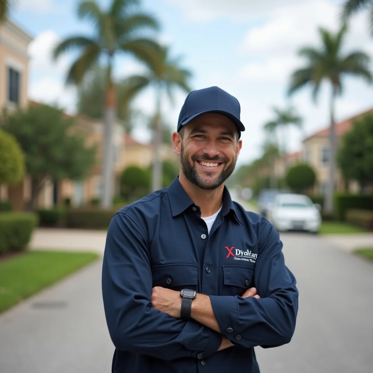 Residential neighborhood streets and architecture in Southwest Ranches Florida